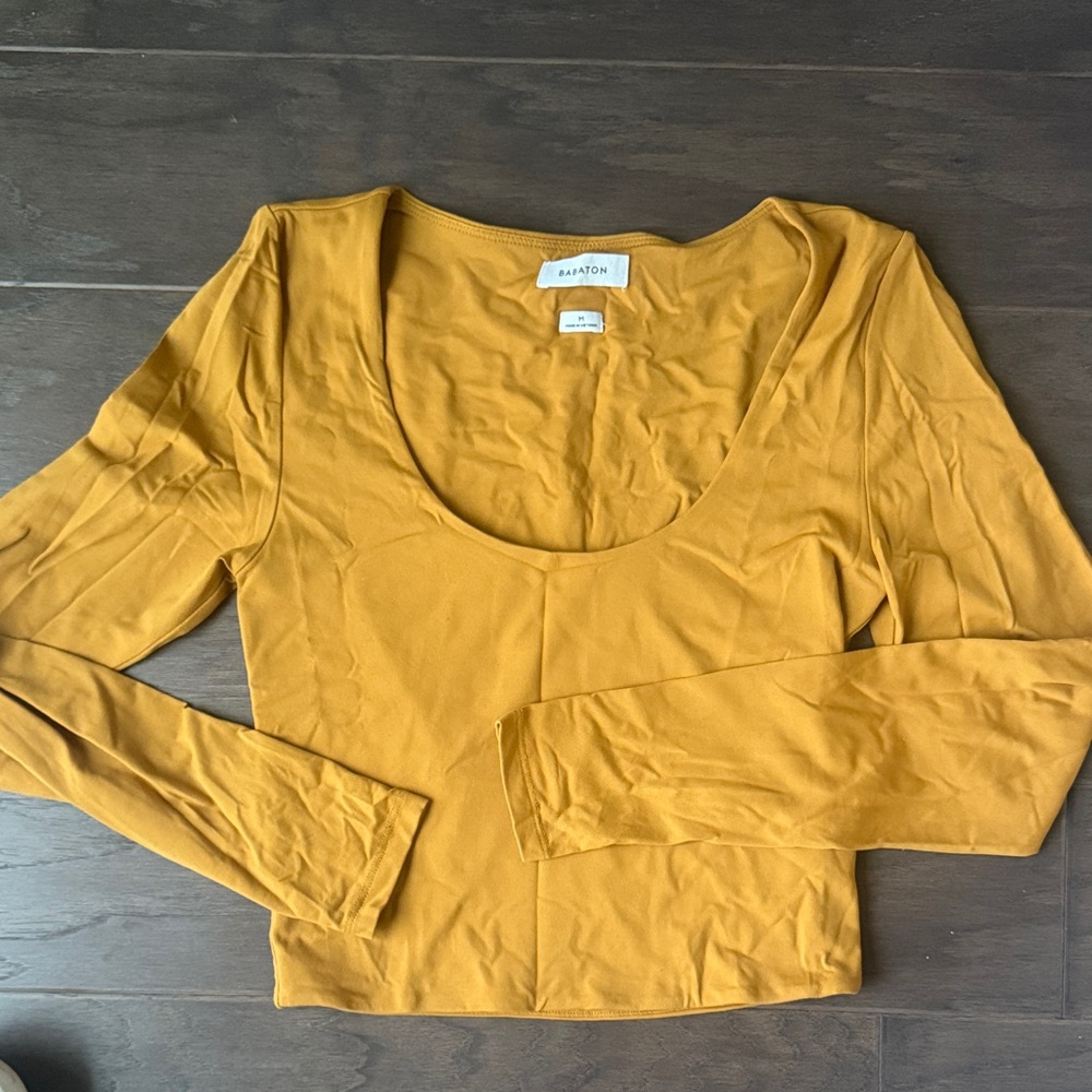 Aritzia Golden Long Sleeve Top